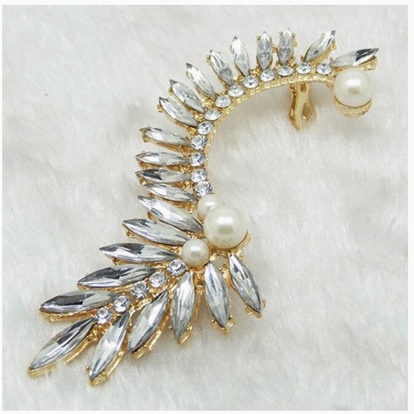 1PC Rhinestone Ear Climber - Picture 2 of 8